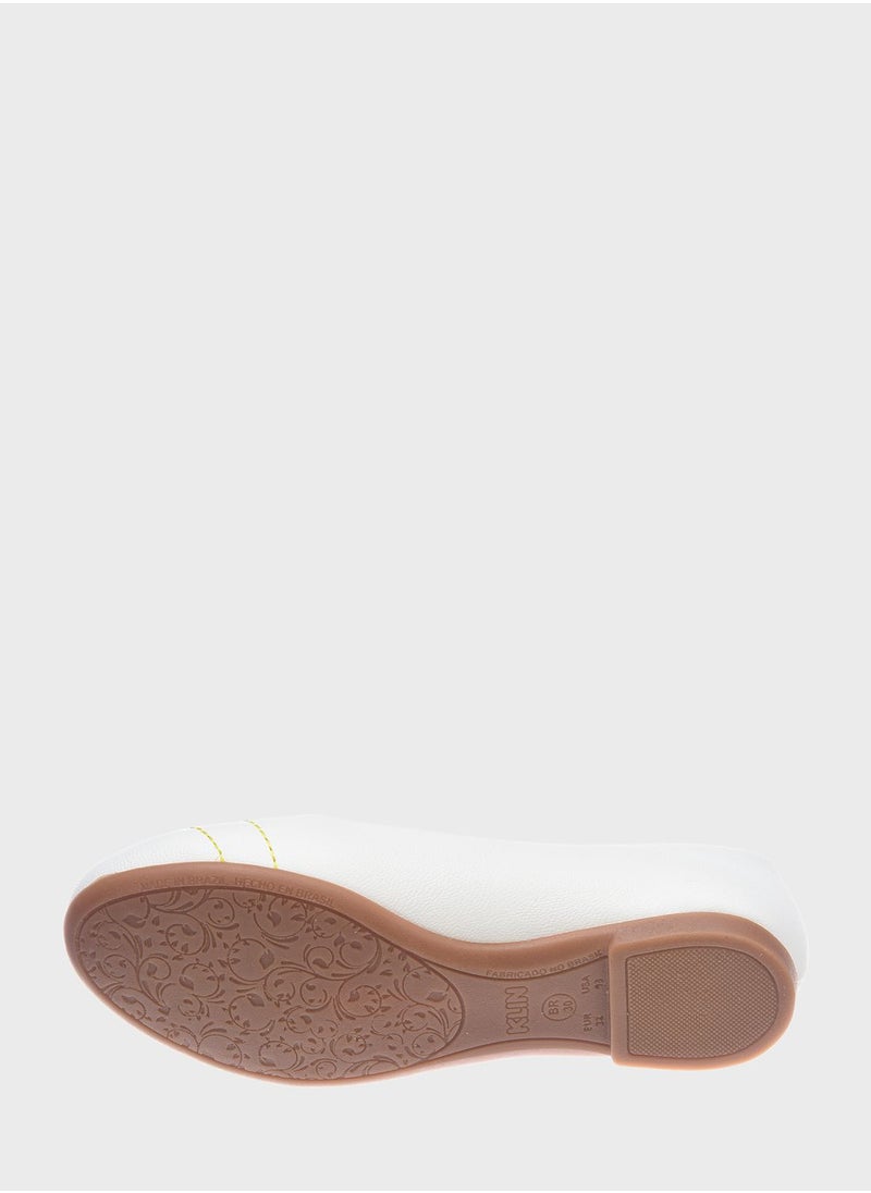 Klin - Kids Heart Print Slip On Ballerinas - Image 1