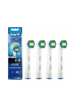 Oral-B Pack Of 4 Precise Clean Brush Heads White/Blue  - Image 1