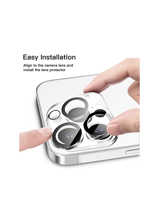 Jetech Camera Lens Protector For Iphone 14 Pro 6.1-Inch And Iphone 14 Pro Max 6.7-Inch, 9H Tempered Glass, Anti-Scratch, Case Friendly, Does Not Affect Night Shots, Hd Clear, 3-Pack - Image 5