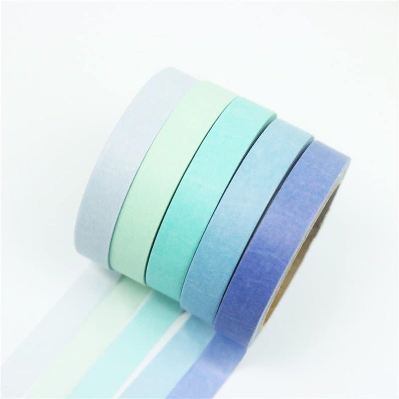 Baijixin Washi Tape Set 20 Rolls - 7.5 mm Rainbow Colors Thin Decorative Tape for Bullet Journal, Planner, DIY Arts Crafts, Scrapbooking, Holiday Decoration - Image 4