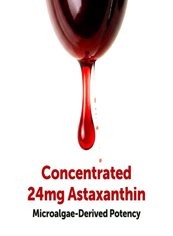 Micro Ingredients Astaxanthin 24mg with MCT Oil, 60 Softgels, 2 Month Supply | Max Strength Astaxanthin Antioxidant Supplements | Fresh Microalgae Source | Non-GMO, Gluten Free, No Soy - Image 5