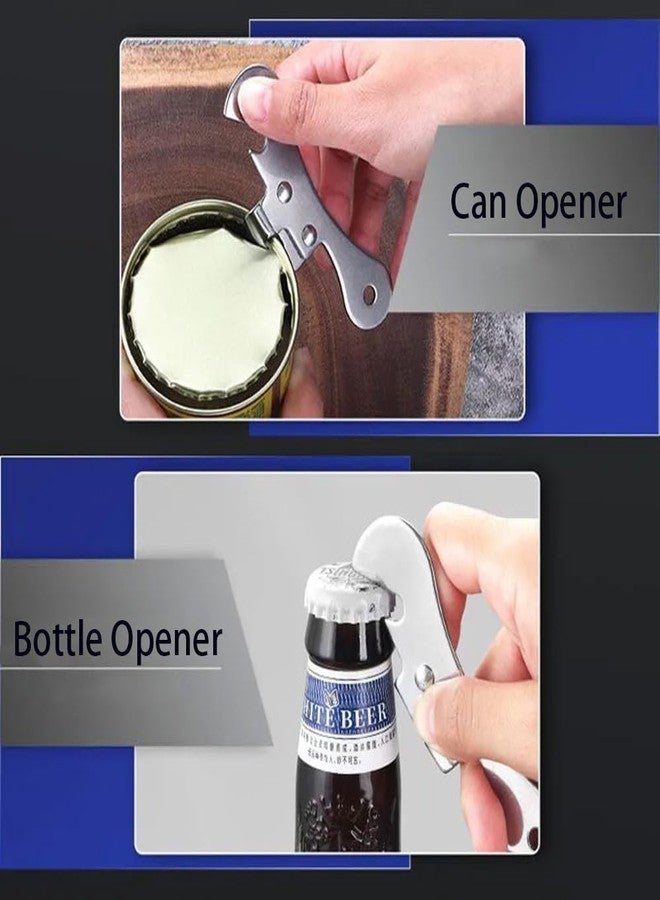 NACOLUS Can Opener Manual Stainless Steel Camping Can Opener, Portable Bottle Opener (2 Pieces) - Image 5