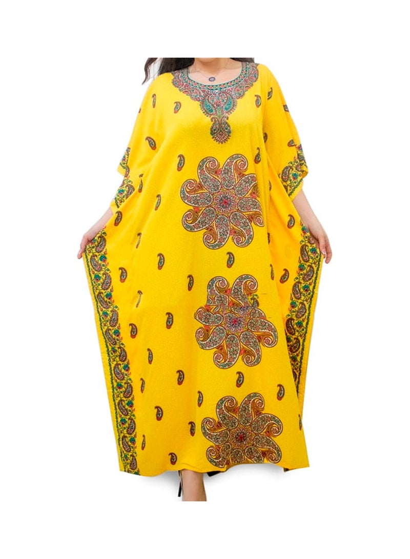 ZAYOSHE Yellow Butterfly Kaftan  - Image 1