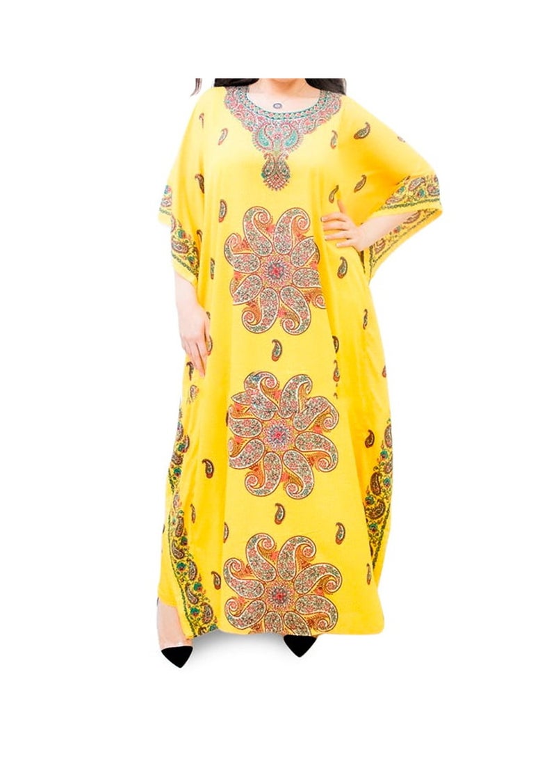 ZAYOSHE Yellow Butterfly Kaftan  - Image 2
