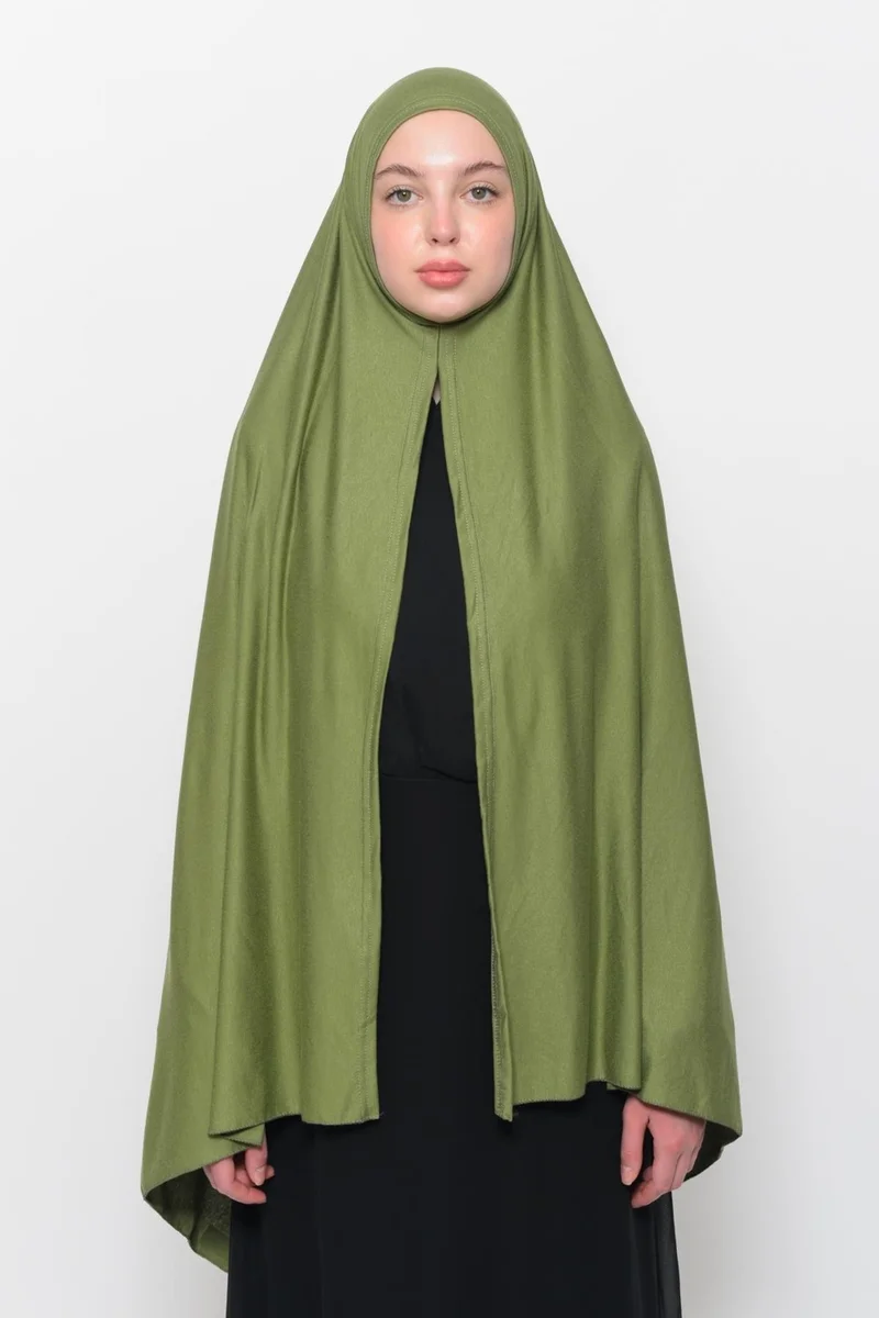Altobeh Ready Practical Interlocking Luxury Organic Plain Combed Cotton Shawl Even Aligned - Pistachio Green