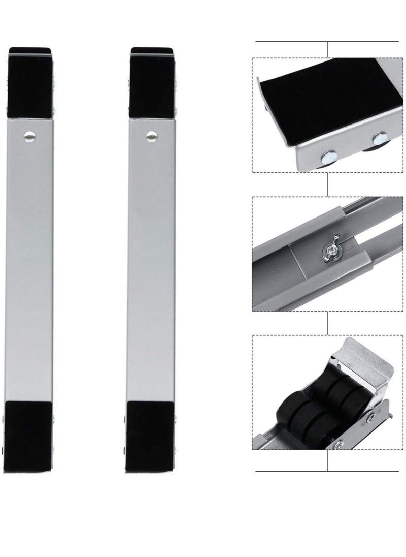 ELTRAZONE Washing Machine Stand with Wheels Adjustable Roller Base Mobile Roller Refrigerator Base Moving Cart for Dryer Fridge Furniture - Image 3