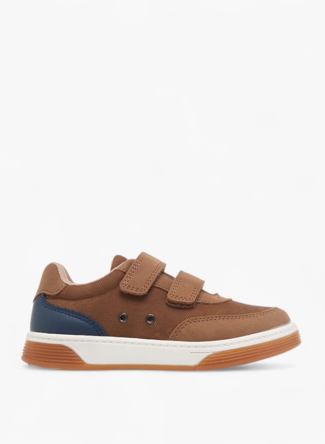 JUNIORS Boys Colourblock Sneakers With Hook And Loop Closure  - Image 3