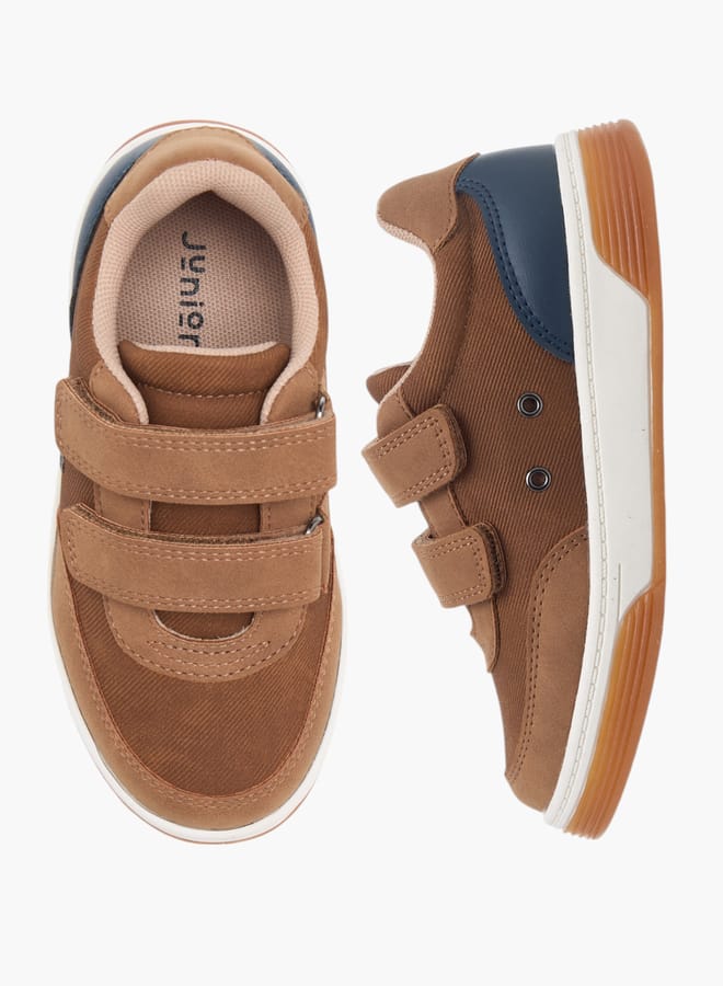 JUNIORS Boys Colourblock Sneakers With Hook And Loop Closure  - Image 2