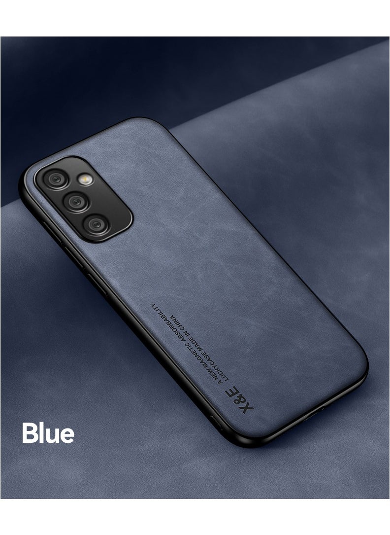 ICARLUS Case for Samsung Galaxy A35 5G Cover Bumper Built-in Metal Plate Blue  - Image 2