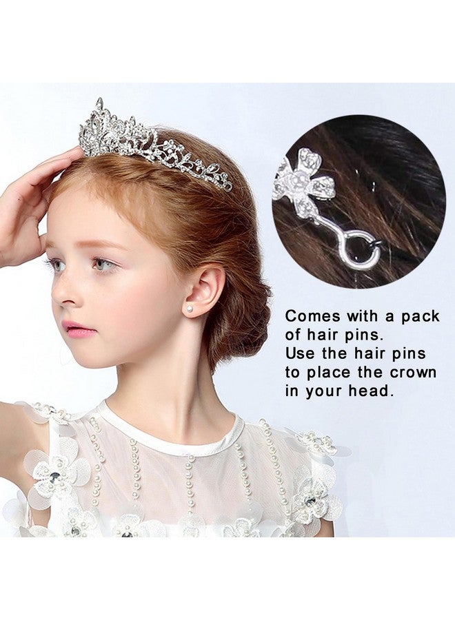 كوسايد تيجان تاج فضي من COCIDE مع عصابة رأس من الكريستال وتاج الأميرة من حجر الراين مع أمشاط وعصابات رأس للعروس وحفلات الزفاف وحفلات التخرج وأعياد الميلاد وإكسسوارات الشعر للنساء والفتيات (بدون نوع المشط) - Image 3