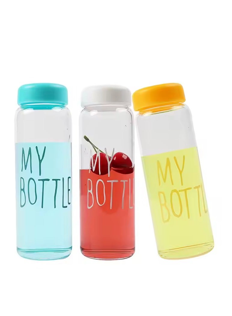 زجاجة ماء بلاستيك MY BOTTLE سعه 500 ملي ( ملتي كلر )  - Image 1
