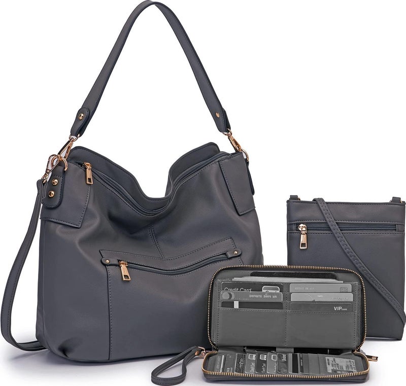 Idesort Large Crossbody Bags Ladies Shoulder Handbags Purse and Wallet Set for Women Totes Hobo Purses - Image 1