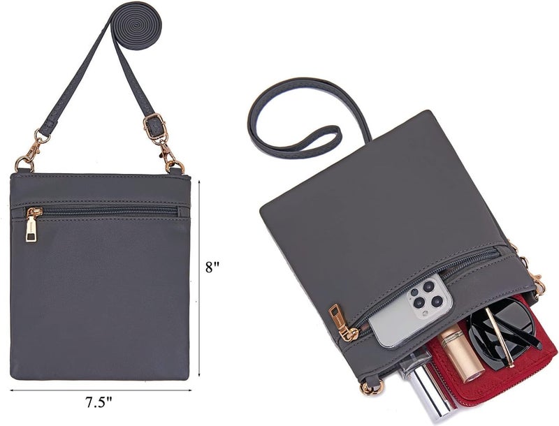 Idesort Large Crossbody Bags Ladies Shoulder Handbags Purse and Wallet Set for Women Totes Hobo Purses - Image 3