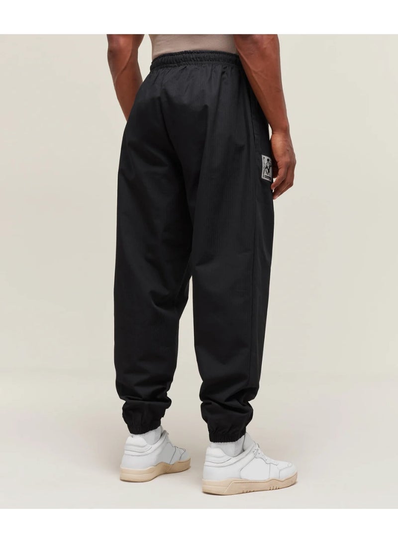 Gymshark Pumper Pants, Men Heavyweight Ripstop Oversized Joggers, Elastic Cuff Drawstring Weightlifting Gym Track Pants (Black) - Image 2