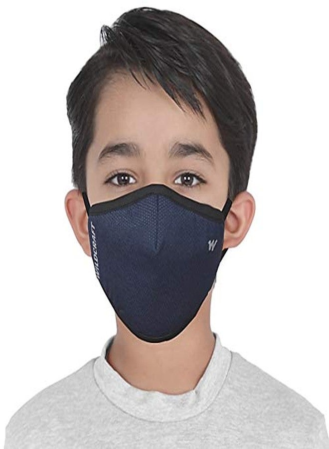 Wildcraft Reusable Respirator With Neckband (Black, 3 Pieces) for Kids - Image 1
