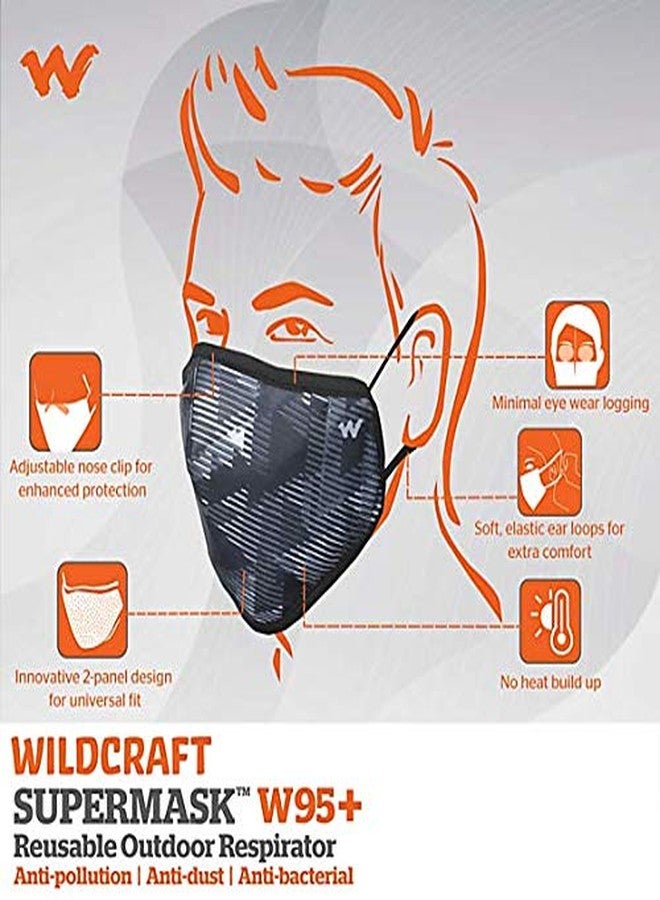 Wildcraft Reusable Respirator With Neckband (Black, 3 Pieces) for Kids - Image 3