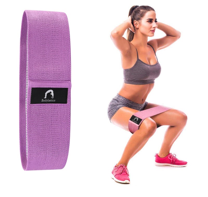Bodylastics Resistance Hip Loop Bands 25-35lbs Resistance Bands for Legs, Butt, Thighs & Glutes Exercises, Anti-Slip Fabric Workout Bands for Men/Women - Image 1