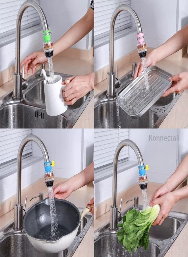 Sukhrup 6 Layer Tap filter Multilayer | Activated Carbon Faucet Water Filters Universal Interface Home Kitchen Faucet Tap Water Clean Purifier Filter Cartridge Five Layer Water Filter-Pack of 2 - Image 4