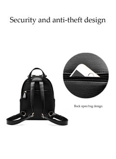 DUNISO Large Capacity Rivet Check Backpack Backpack For Women Pu Leather Lightweight School Double Shoulder Bag For Girls 22*13*34 cm  - Image 3