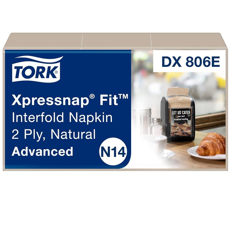 Tork مناديل توريك إكسبريس ناب فيت الطبيعية موزع N14 قابلة للتحلل 2 طبقة 36 عبوة × 120 مناديل DX806E - Image 1