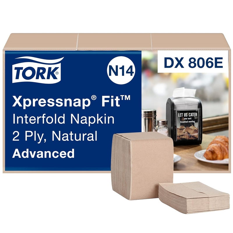 Tork مناديل توريك إكسبريس ناب فيت الطبيعية موزع N14 قابلة للتحلل 2 طبقة 36 عبوة × 120 مناديل DX806E - Image 2