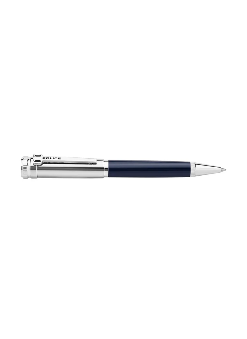 بوليس Police Stylus Ballpoint Pen with Silver and Blue Barrels