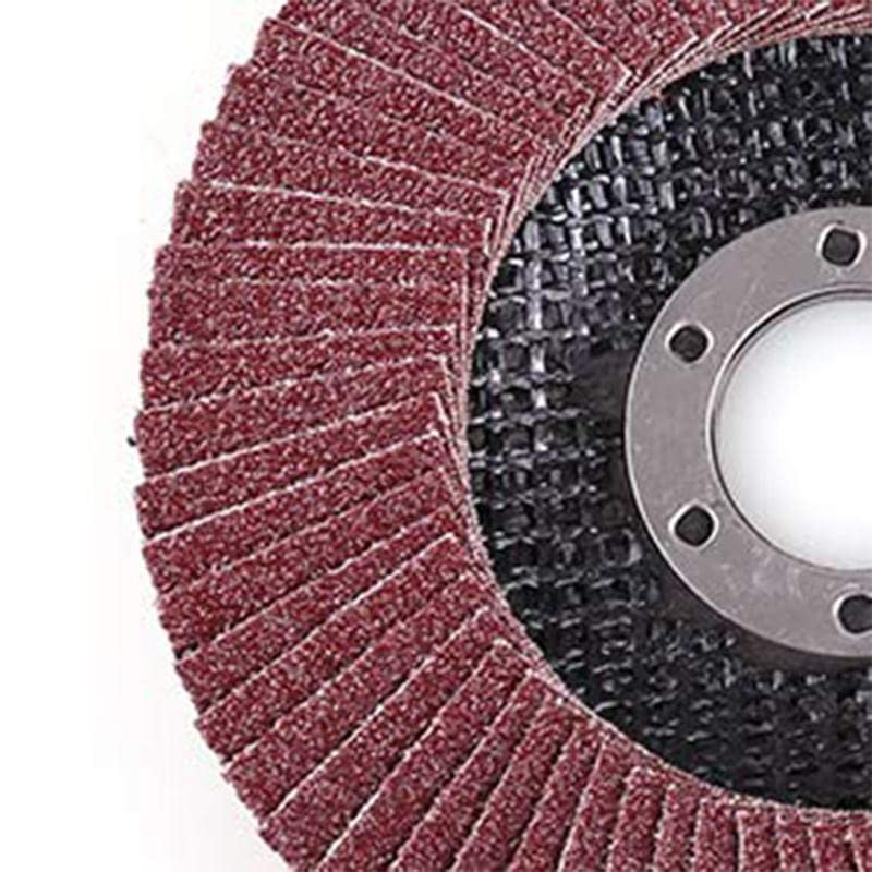 MLD CFWAP225 Flap Discs 4 Inch Sanding Discs #80 Grit Grinding Wheels Blades For Angle Grinder Sanding Grinding (Size 4 inch,80 Grit, Multicolour) pack of-20 - Image 4