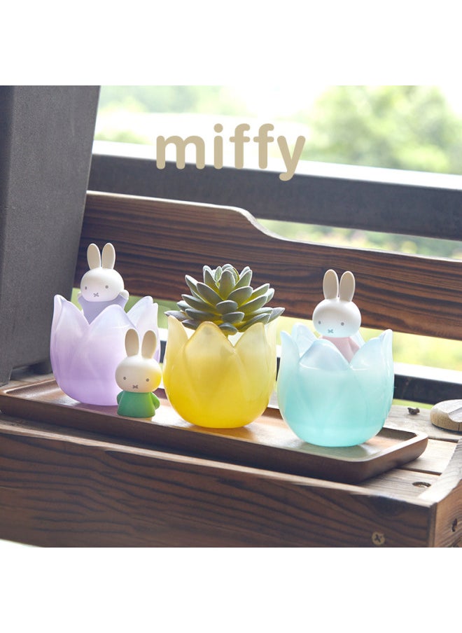 Generic - Genuine Miffy Tulip Series Blind Box Hand-made Trendy Toys Cute Creative Ornaments Peripheral Gifts Wholesale-Color:Miffy Sofa Bracket Series 2nd Generation Blind Box [shoot 6 Pieces At The End Box] - Image 1
