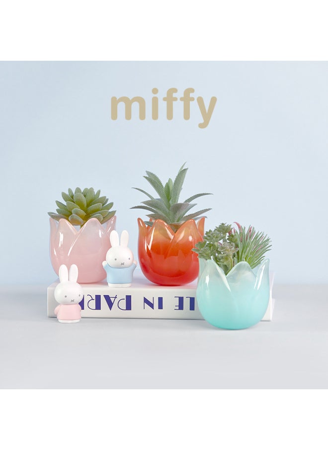 Generic - Genuine Miffy Tulip Series Blind Box Hand-made Trendy Toys Cute Creative Ornaments Peripheral Gifts Wholesale-Color:Miffy Sofa Bracket Series 2nd Generation Blind Box [shoot 6 Pieces At The End Box] - Image 1