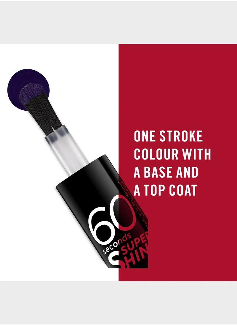 RIMMEL LONDON Rimmel 60 Seconds Super Shine Nail Polish – 720 – Sea In The Dark, 8ml