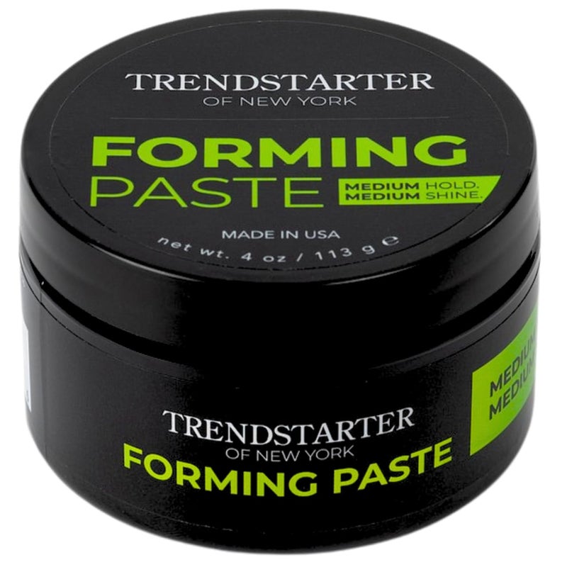TRENDSTARTER  FORMING PASTE 4oz  Medium Hold  Medium Shine  Lightweight WaterBased Hair Cream  Premium AllDay Hold Hair Styling Product  FlakeFree Hair Paste for All Hair Types