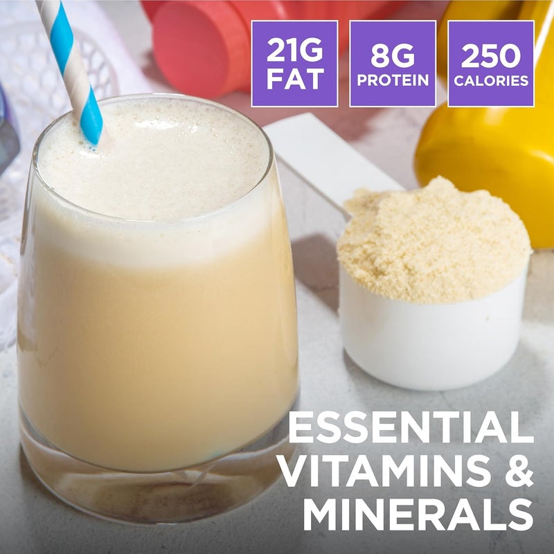 Keto Science كيتو ساينس مشروب الوجبات الكيتونية معزز الطاقة MCTs يدعم فقدان الوزن مناسب للكيتو والباليو عالي الدهون مع MCTs بنكهة الفانيليا 28 حصة عبوتين - Image 5