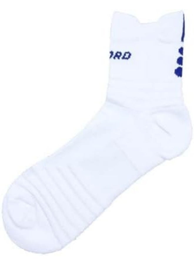 HUNDRED Quarter Socks, 22-White/Navy
