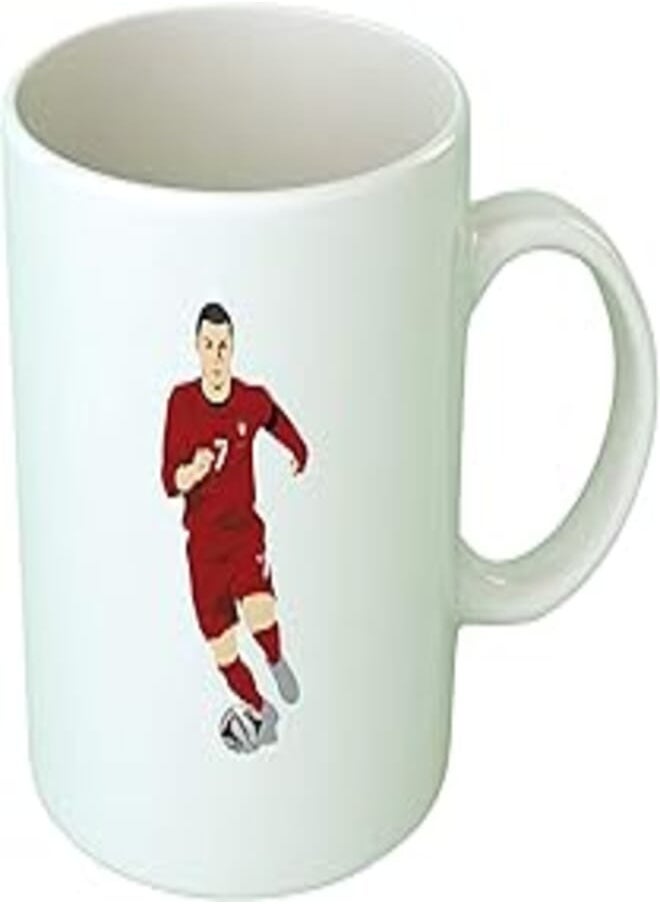 Upteetude - Upteetude Ronaldo Coffee Mug - White - Image 1