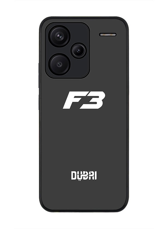 Stylizedd Rugged Black Edge Case for Xiaomi Redmi Note 13 Pro Plus, Slim fit Case Flexible Anti Drop TPU Gel Thin Cover -   Faz3 Dubai Grey - Image 1