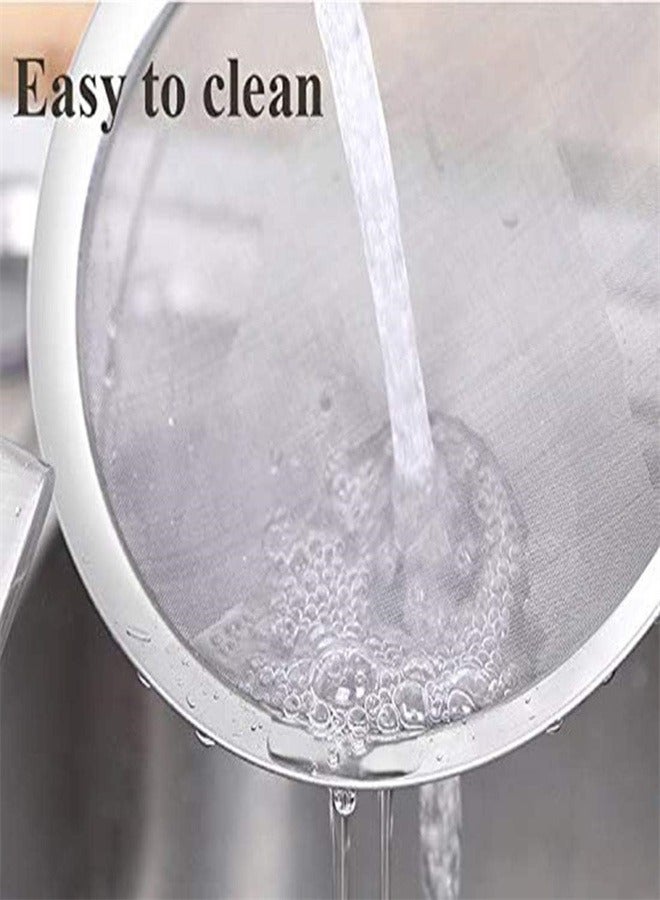 joyzzz Stainless Steel Fine Mesh Strainer for Skimming Grease and Foam - Image 3