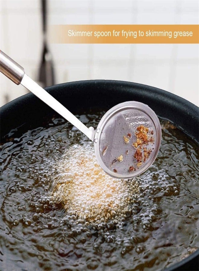 joyzzz Stainless Steel Fine Mesh Strainer for Skimming Grease and Foam - Image 4