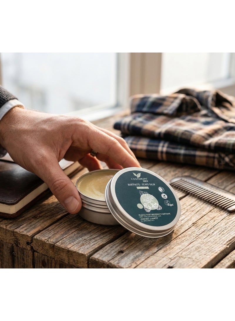cosnature Beard Balm | Natural Vegan Beard Balm for Hydration, Shine & Light Hold  – Made in Germany - Image 2