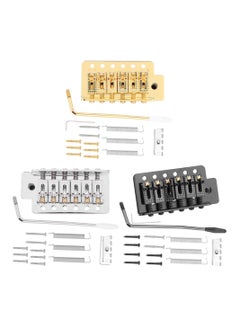 A Tremolo System Set, 6-String Guitar Tremolo Bridge with Roller Single Locking Vibrato Bridge Tension Springs Replacement Part for Electric Guitar  - Image 4
