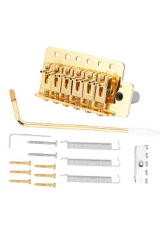 A Tremolo System Set, 6-String Guitar Tremolo Bridge with Roller Single Locking Vibrato Bridge Tension Springs Replacement Part for Electric Guitar  - Image 3