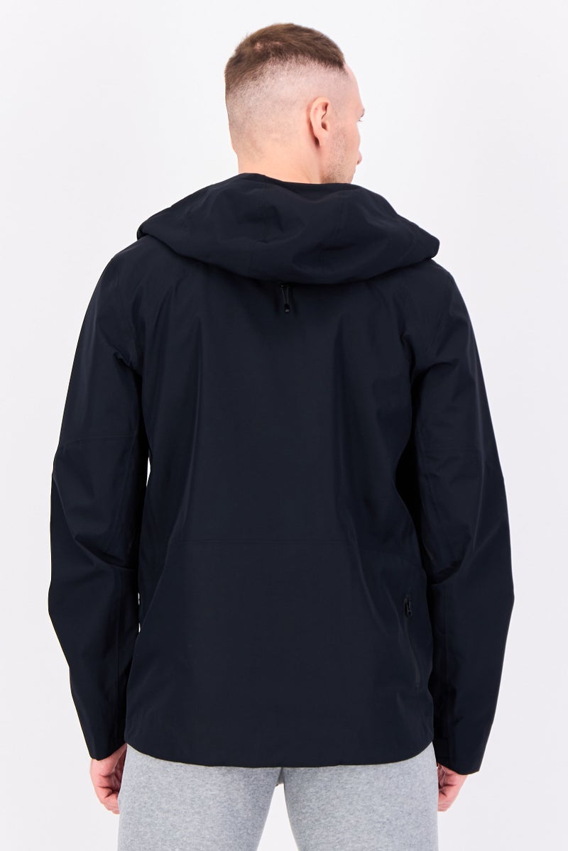 PUMA جاكيت رياضي للرجال بأكمام طويلة مناسب للجري، أسود - Image 2