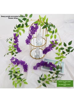Generic Artificial Wisteria Vine Flower Garland DecorEncrypted purple blue 1 Encrypted purple blue 1 