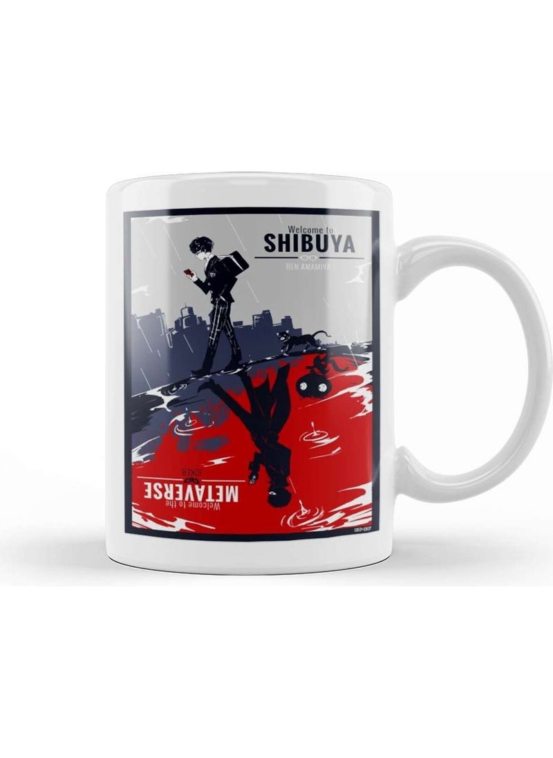 Baskı Dükkanı Print Shop Persona 5 Shibuya Metaverse Mug Porcelain 