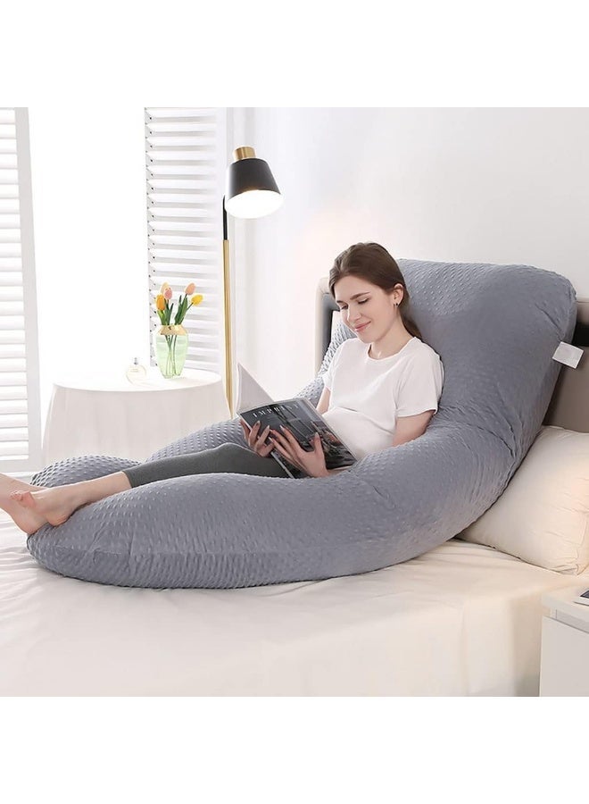 إنفي فو وسائد الجسد وسادة الحمل رمادي - Image 3