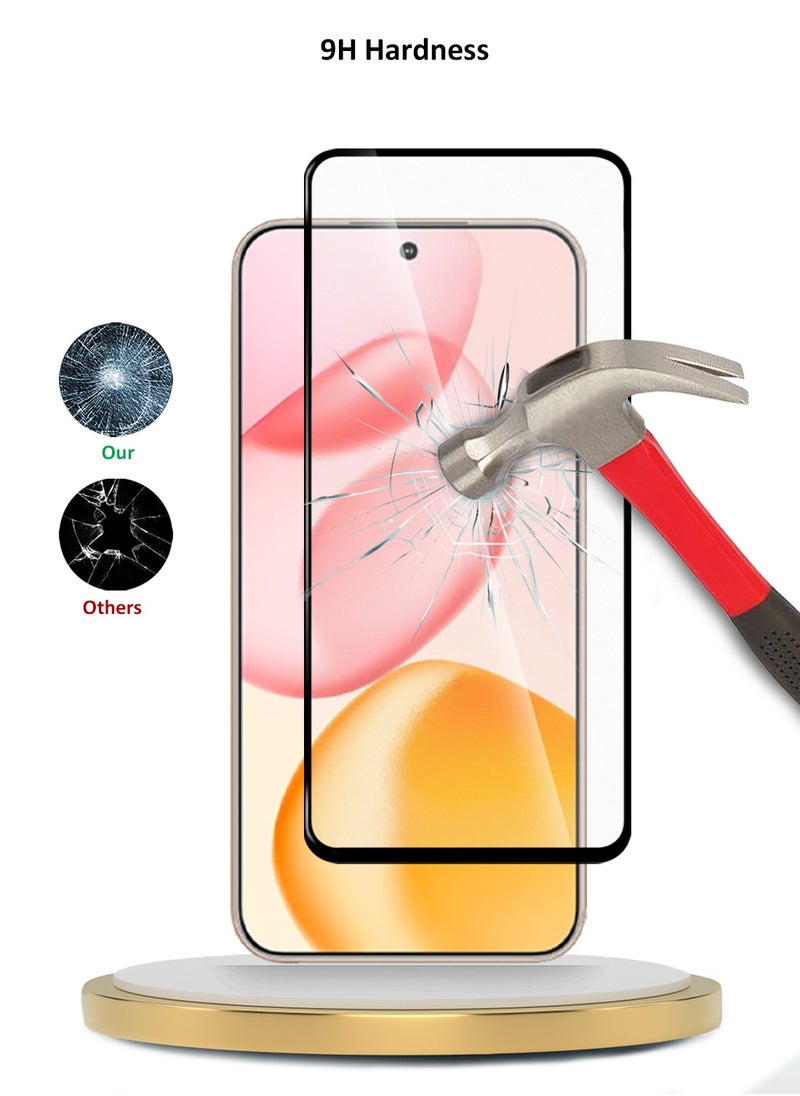 Wtech Honor 400 5G 2025 Premium E2E Series Full Glue Full Cover Tempered Glass Screen Protector (MSGECN) - Clear/Black  - Image 3
