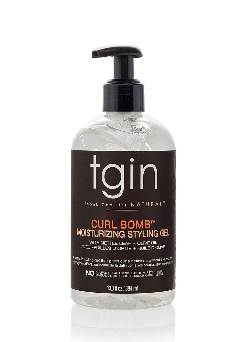 Tgin Bomb Moisturizing Styling Gel w/ Nettle Leaf & Olive Oil, 13 OZ - Image 1