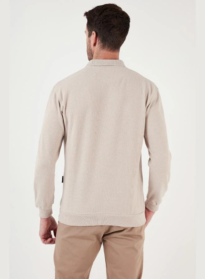 Buratti  Buratti Cotton Blend Regular Fit Polo Collar Sweater Men's POLO COLLAR SWEATER 456223 for Men | Best Price UAE