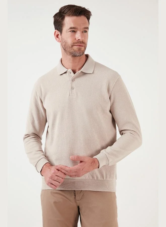 Buratti  Buratti Cotton Blend Regular Fit Polo Collar Sweater Men's POLO COLLAR SWEATER 456223 for Men | Best Price UAE