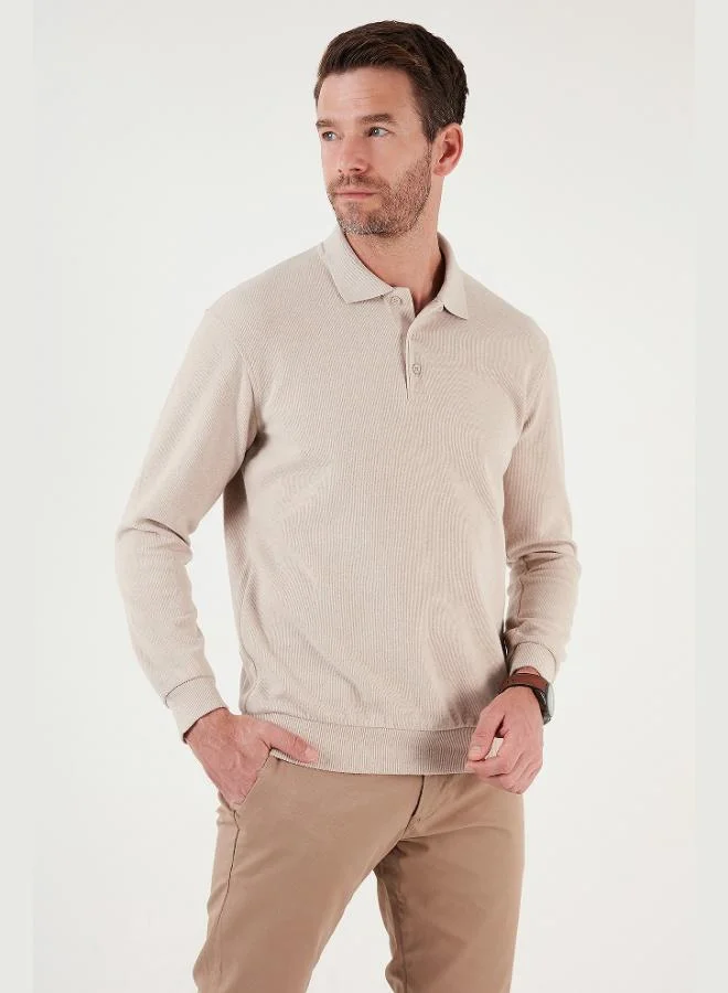 Buratti Buratti Cotton Blend Regular Fit Polo Collar Sweater Men's POLO COLLAR SWEATER 456223