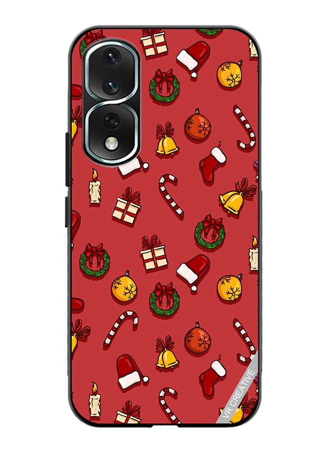 VR CREATIVE Protective Case Cover For Honor 80 Pro Christmas Symbols Design Multicolour - Image 1